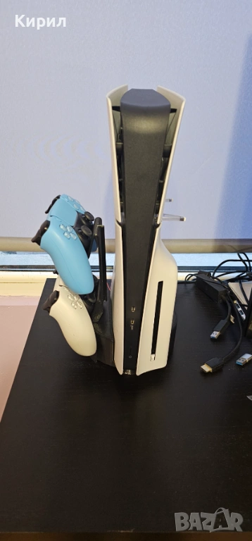 Вертикална стойка за PS5 Slim с Охлаждане и USB Хъб (Cooling Stand), снимка 1