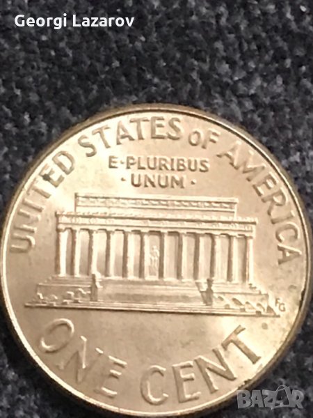 1 цент САЩ 2005 буква Д, снимка 1