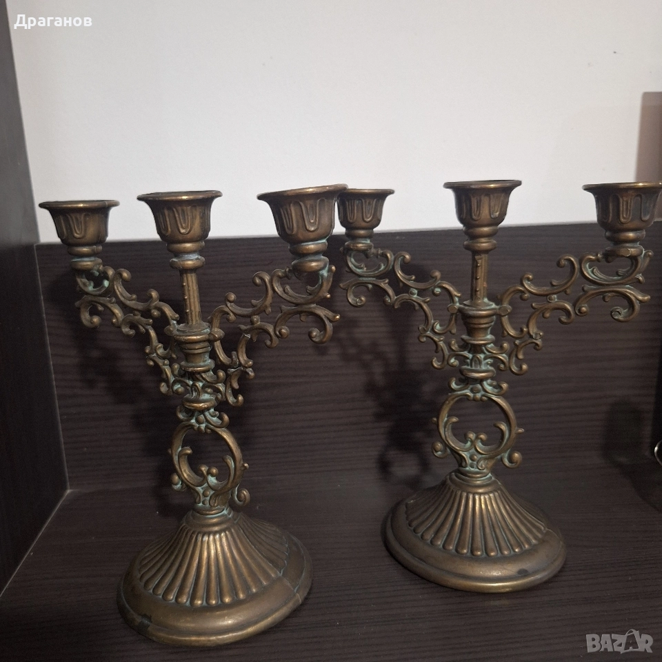 Бронзови канделабри, снимка 1