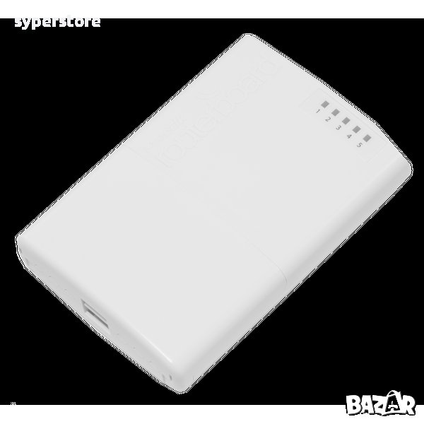 Кабелен Рутер Mikrotik PowerBox RB750P-PBr2 Външен рутер с пет Ethernet порта, снимка 1