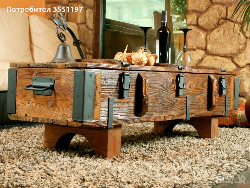 Холна маса от сандък с място за багаж, снимка 1