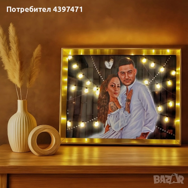 Карикатури по поръчка с опция LED, снимка 1