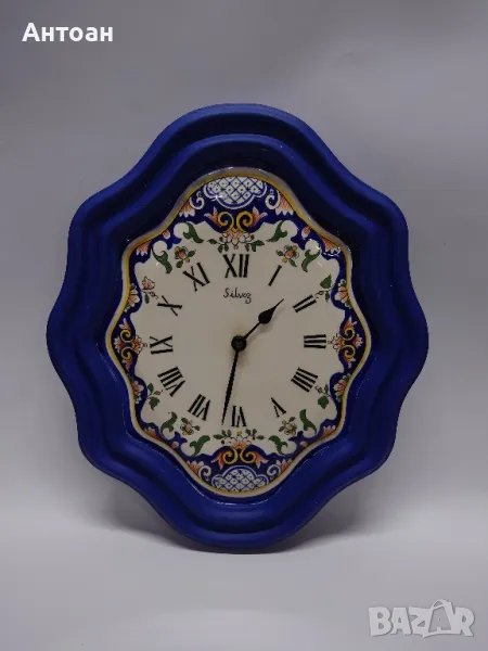 Ръчно изработен керамичен часовник , снимка 1