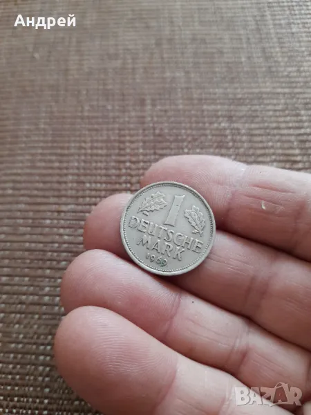 Монета 1 Германска марка 1969, снимка 1