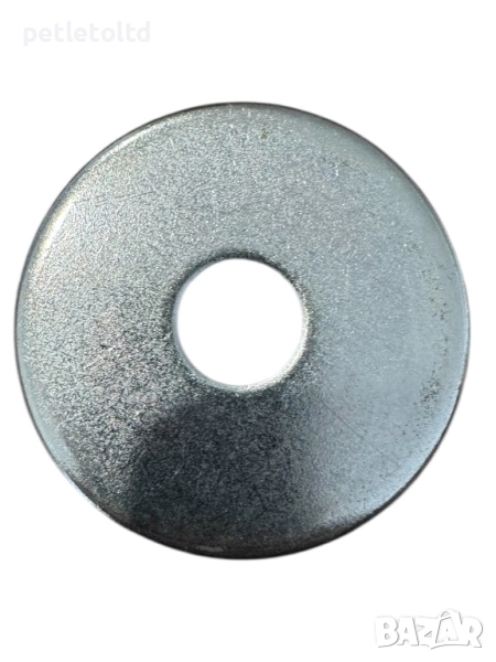 Шайба подложна, с много широка периферия Размер: Ф 16 Х 64 мм Х 4 мм , снимка 1