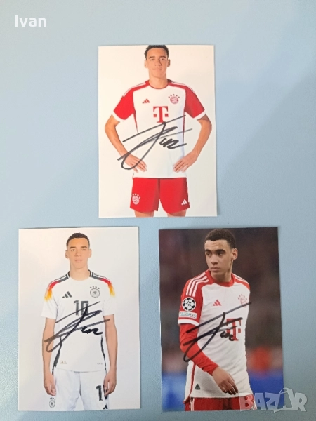 Автографи🔥 На Musiala и Hummels от Bayern Munich и Borussia Dortmund, снимка 1