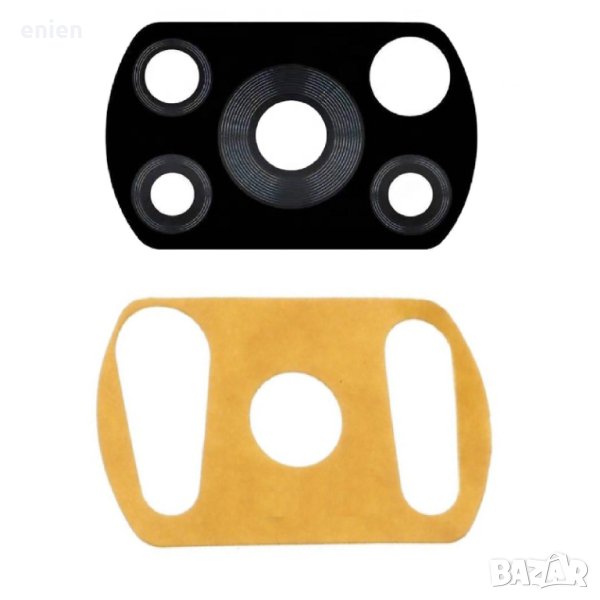 Стъкло задна камера за Xiaomi Poco X3 Pro X3 NFC /Черно/, снимка 1