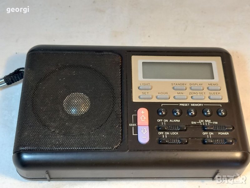 Радио транзистор с аларма и часовник   4/4, снимка 1