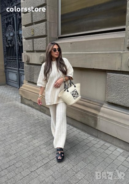 ДАМСКИ ПЛЕТЕН КОМПЛЕКТ NUDE, снимка 1