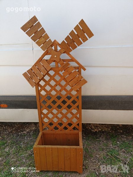 Градински цветарник вятърна мелница , снимка 1
