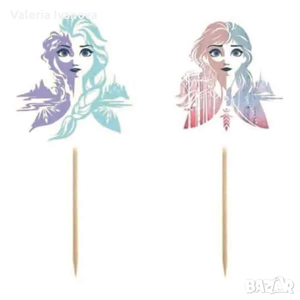 Топери за кексчета и мъфини Frozen 2, 6 броя 99967, снимка 1