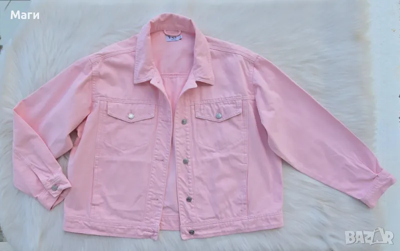 Дамско дънково яке овърсайз размер М/Л НОВО, снимка 1