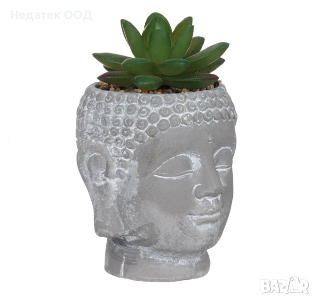 Декоративна саксия Буда, 8x8x9.5см, снимка 1