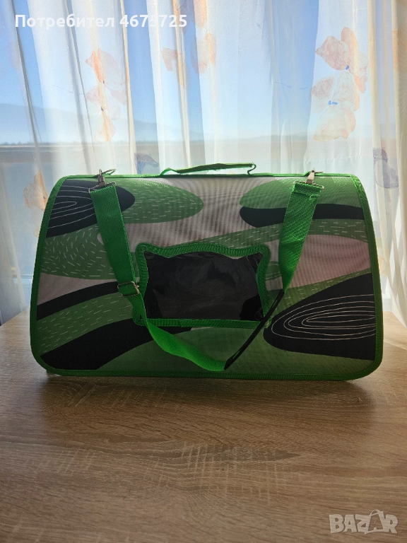 Чанта за транспорт на котка, снимка 1