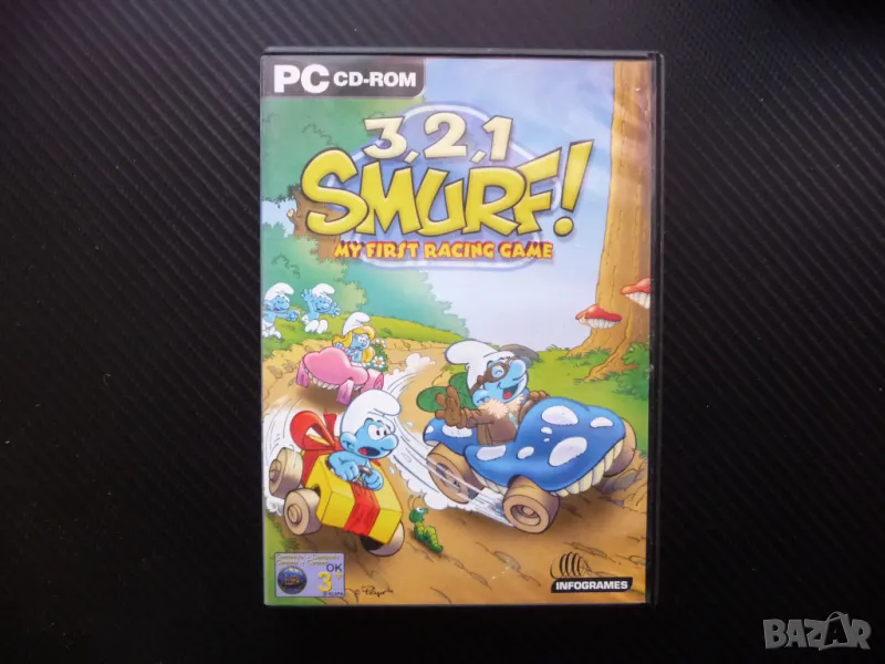 3,2,1 Smurf! PC CD-ROM Смърфовете компютърна игра забавна, снимка 1