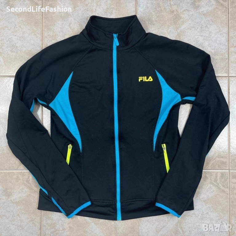 Дамско спортно яке Fila с цип размер M черно, снимка 1