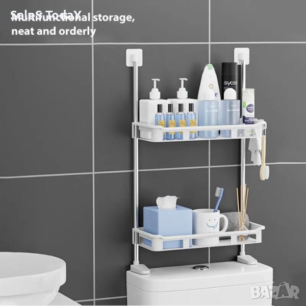 Етажерка за тоалетна, рафт за тоалетното казанче, 58*30см, органайзер за баня, снимка 1