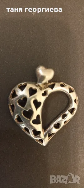 сребърно сърце, снимка 1