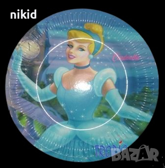 Пепеляшка 10 бр парти чинии чинийки, снимка 1