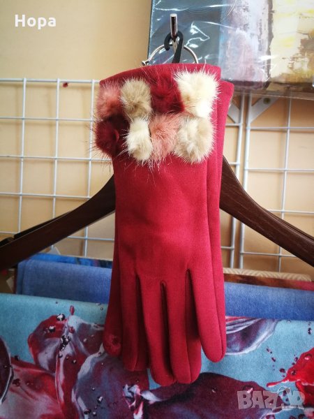 Ръкавици с естествено пухче , снимка 1