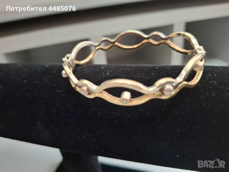 ЗЛАТНА ДАМСКА ГРИВНА ТВЪРДА  14К., снимка 1