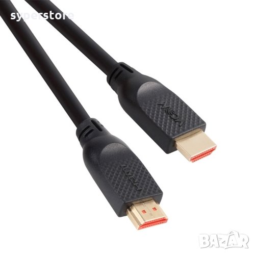 Кабел HDMI - HDMI 3м Ver:2.0 Ultra HD 4k2k/60p VCom SS001199 Черен Cable HDMI M/HDMI M, снимка 1
