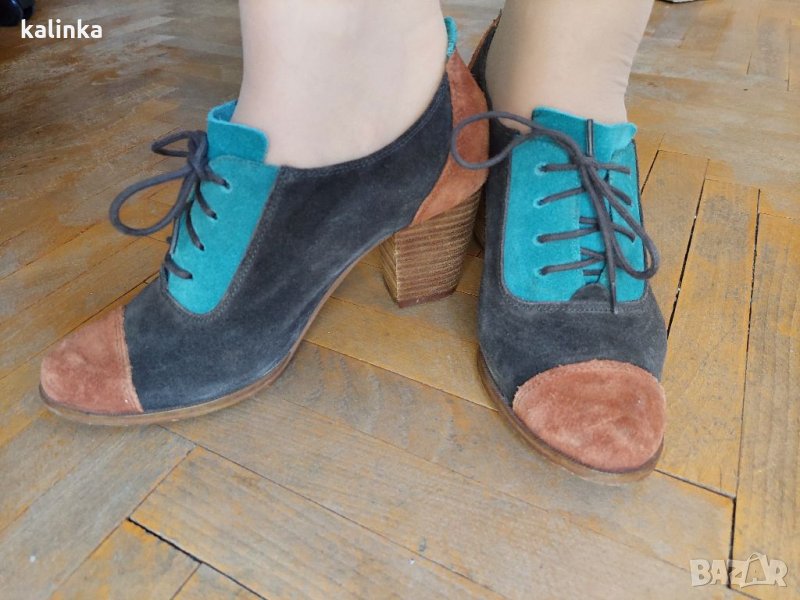 Дамски обувки с връзки Bershka 39, снимка 1