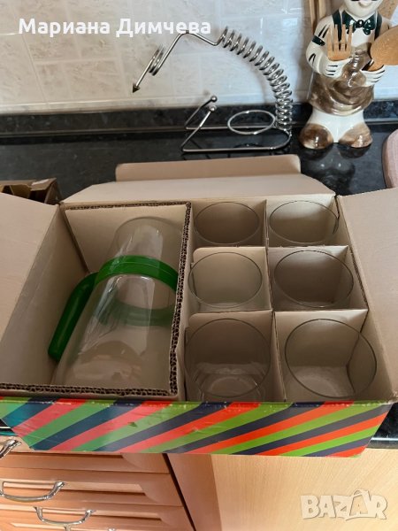 Нов италиански мултифункционален сервиз/Кана и 6 бр. Чаши/, снимка 1