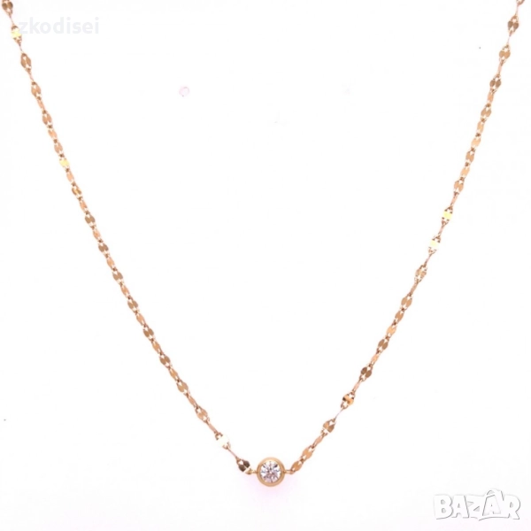 Златно колие 1,21гр. 46,8см. 14кр. проба:585 модел:33606-6, снимка 1