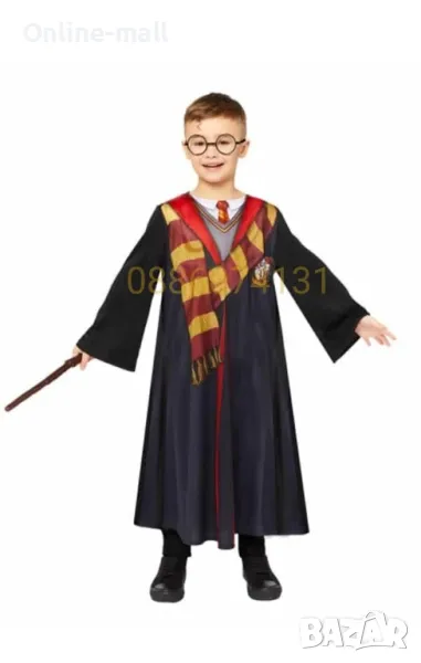 Детски костюм на Хари Потър с Аксесоари, Harry Potter детски костюм, снимка 1