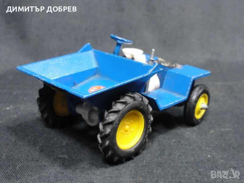 1/32 СТАРА РЕТРО МЕТАЛНА КОЛИЧКА САМОСВАЛ C.W.T. DUMPER BRITAINS LTD, снимка 1