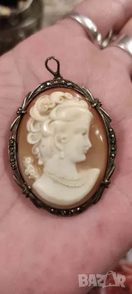 Медальон/брошка камея, снимка 1