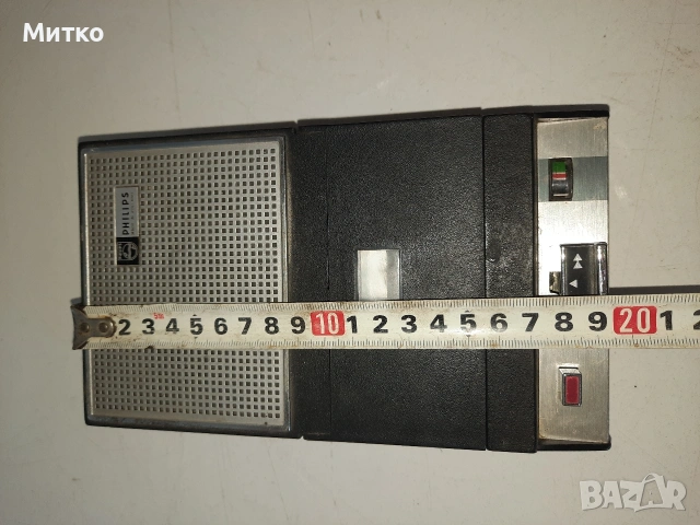 Ретро моно журналистически касетофон марка PHILIPS, снимка 11 - Антикварни и старинни предмети - 53624544