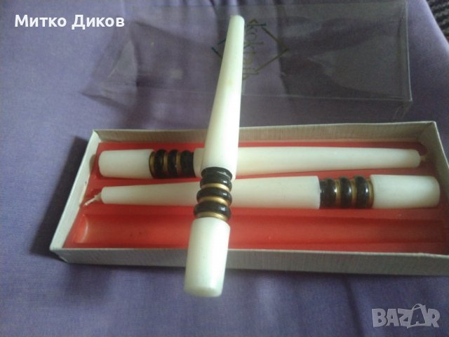 Маркови Словакия свещи koktail luxus 3 броя за специални поводи 220мм, снимка 4 - Икони - 39435878