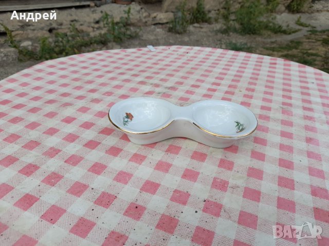 Стара порцеланова солница #11, снимка 3 - Други ценни предмети - 33943368