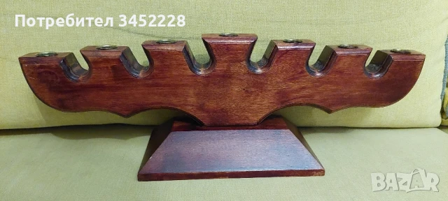 дърворезба свещник за ценители отличен 