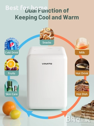 Мини хладилник VINATO, снимка 3 - Хладилници - 52401603