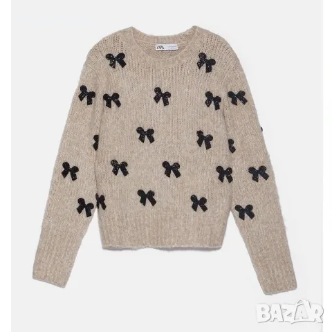 Униклно бижу пуловер Limited edition Zara, снимка 2 - Блузи с дълъг ръкав и пуловери - 55743331