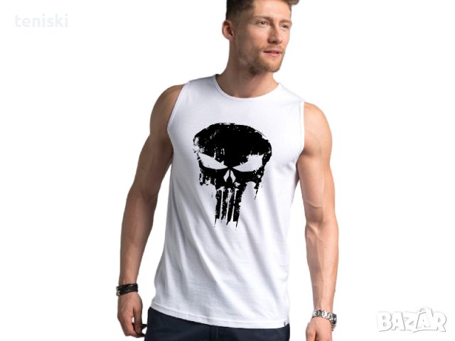 Тениски Skull за спорт фитнес и ежедневие, снимка 2 - Тениски - 29250211
