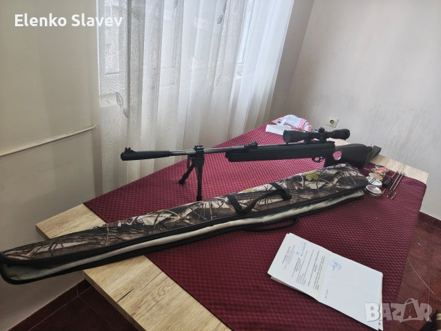 Въздушна пушка Hutsan Grizzly 125 5.5 със всички артикули към нея и въздушно нутало, снимка 11 - Въздушно оръжие - 53434373