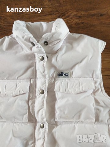 Elho Vintage Skiwear Down Puffer Red Men's Vest, SIZE 36/С - страхотен пухен елек, снимка 5 - Други - 38959732