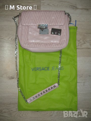 Versace Jeans Couture розова дамска оригинална чанта, снимка 6 - Чанти - 44727009