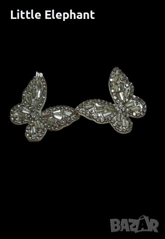 Sale Масивен модел пеперуди"full of cristals",колекция"Butterflies"white/  нови
