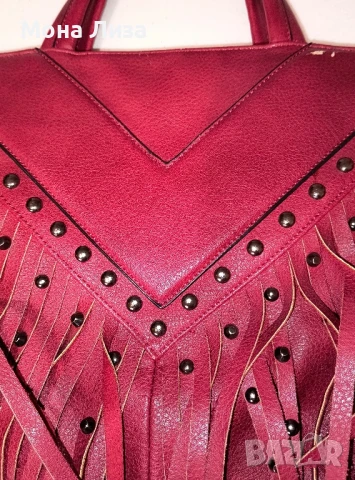 Дамска червена чанта 