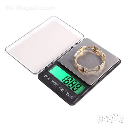 Професионална бижутерска електронна везна кантар 0.01 кухненска до 1кг за злато храна дигитална, снимка 4 - Везни - 50929795