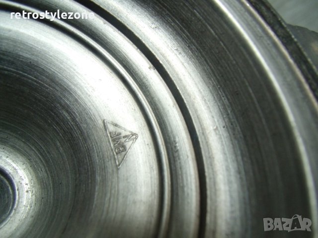 № 7094 стара стъклена халба BMF  - с метален капак  , снимка 4 - Други ценни предмети - 41925622