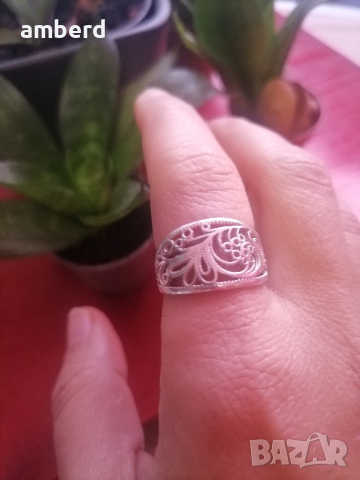 Сребърен пръстен - модел R006A