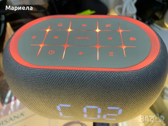 Часовник с бял шум и Bluetooth високоговорител , будилник, снимка 4 - Будилници и настолни часовници - 55990797