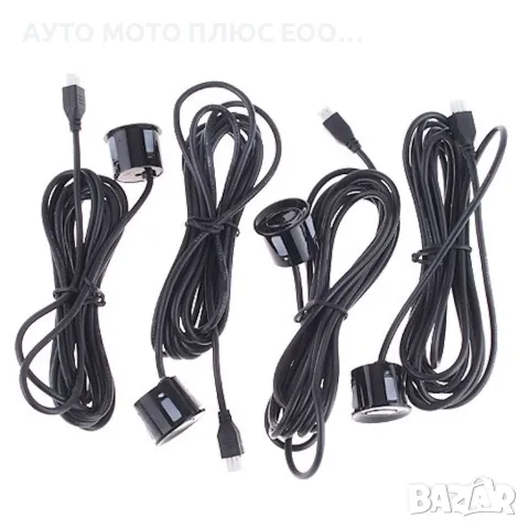 Парктроник за кола с 4 датчика LCD дисплей и звук - Черен, снимка 3 - Аксесоари за велосипеди - 54670550