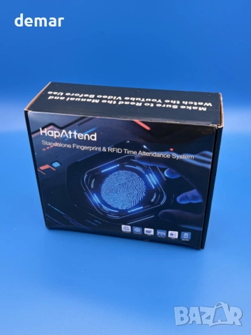 H1 Машина за отчитане на работно време, скенер за пръстови отпечатъци, 5 RFID карти, снимка 10 - Друга електроника - 53647466